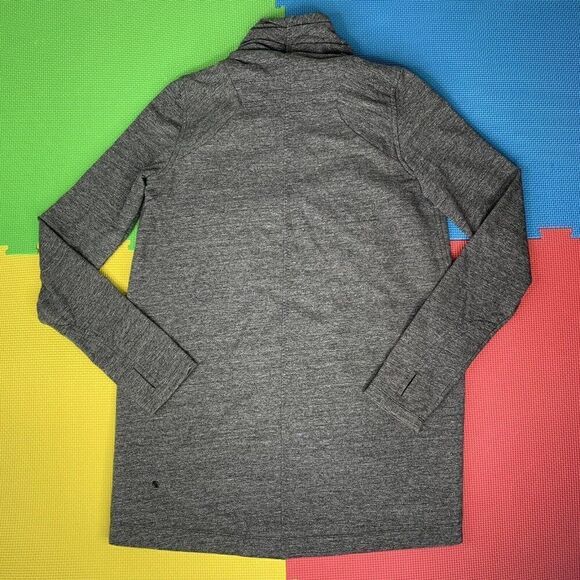 Lululemon Size 6 That's A Wrap Jacket Heathered Slub Coal Stretch French Terry - Picture 10 of 16